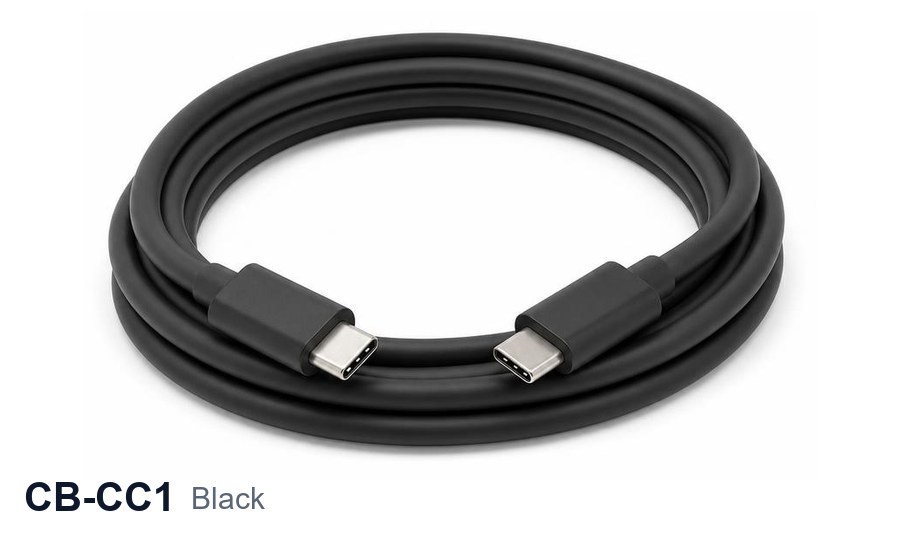 黑色 USB-C cable